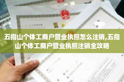 五指山个体工商户营业执照怎么注销,五指山个体工商户营业执照注销全攻略