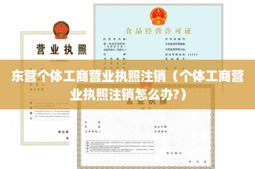 东营个体工商营业执照注销（个体工商营业执照注销怎么办?）