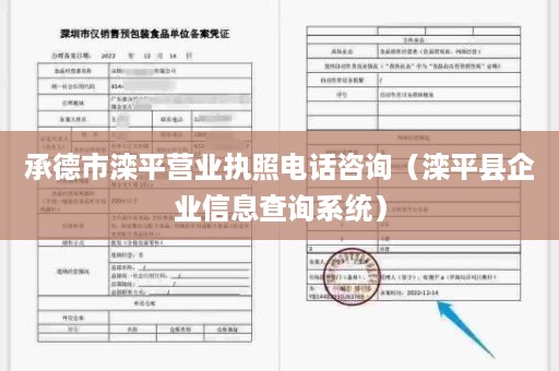 承德市滦平营业执照电话咨询（滦平县企业信息查询系统）