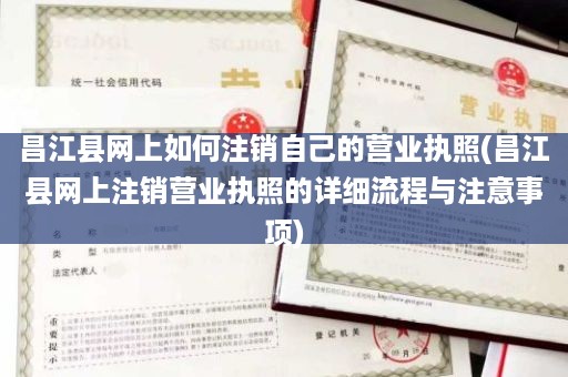 昌江县网上如何注销自己的营业执照(昌江县网上注销营业执照的详细流程与注意事项)