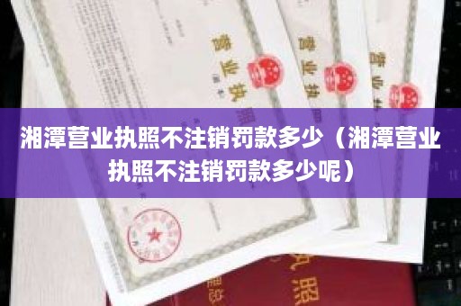 湘潭营业执照不注销罚款多少（湘潭营业执照不注销罚款多少呢）