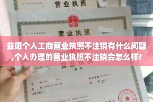 益阳个人工商营业执照不注销有什么问题,个人办理的营业执照不注销会怎么样?