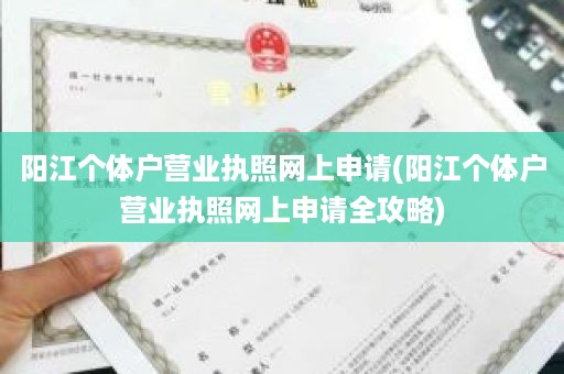 阳江个体户营业执照网上申请(阳江个体户营业执照网上申请全攻略)