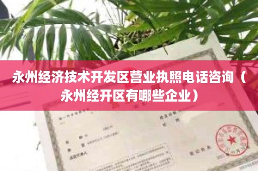 永州经济技术开发区营业执照电话咨询（永州经开区有哪些企业）