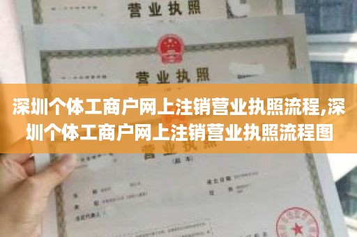 深圳个体工商户网上注销营业执照流程,深圳个体工商户网上注销营业执照流程图