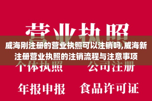 威海刚注册的营业执照可以注销吗,威海新注册营业执照的注销流程与注意事项