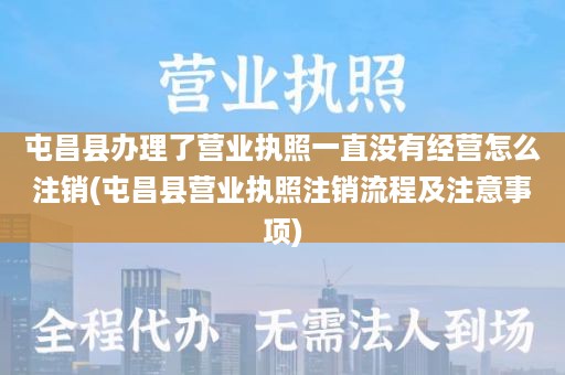 屯昌县办理了营业执照一直没有经营怎么注销(屯昌县营业执照注销流程及注意事项)