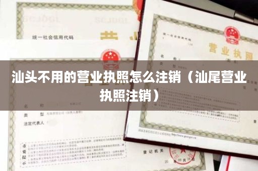 汕头不用的营业执照怎么注销（汕尾营业执照注销）