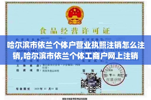 哈尔滨市依兰个体户营业执照注销怎么注销,哈尔滨市依兰个体工商户网上注销