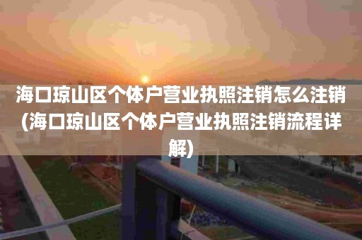 海口琼山区个体户营业执照注销怎么注销(海口琼山区个体户营业执照注销流程详解)
