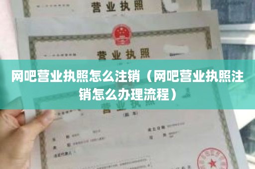 网吧营业执照怎么注销（网吧营业执照注销怎么办理流程）