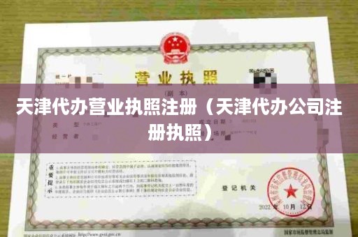 天津代办营业执照注册（天津代办公司注册执照）