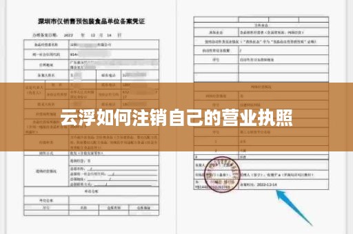 云浮如何注销自己的营业执照