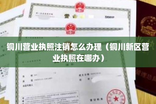 铜川营业执照注销怎么办理（铜川新区营业执照在哪办）