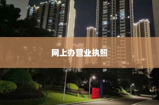 网上办营业执照