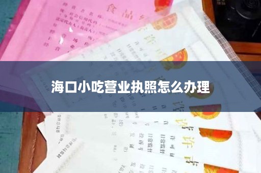 海口小吃营业执照怎么办理