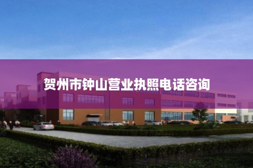 贺州市钟山营业执照电话咨询