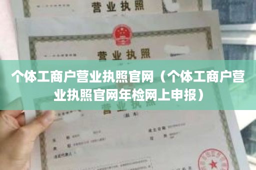 个体工商户营业执照官网（个体工商户营业执照官网年检网上申报）