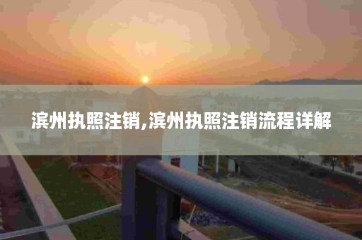 滨州执照注销,滨州执照注销流程详解