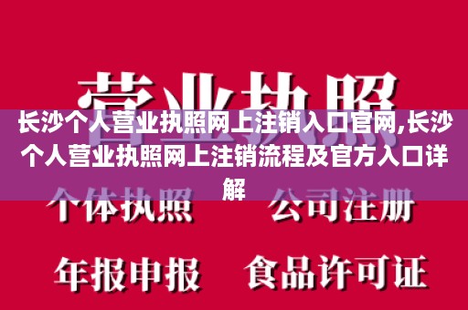 长沙个人营业执照网上注销入口官网,长沙个人营业执照网上注销流程及官方入口详解