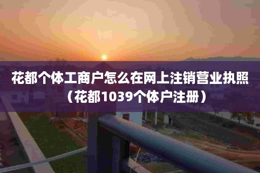 花都个体工商户怎么在网上注销营业执照（花都1039个体户注册）