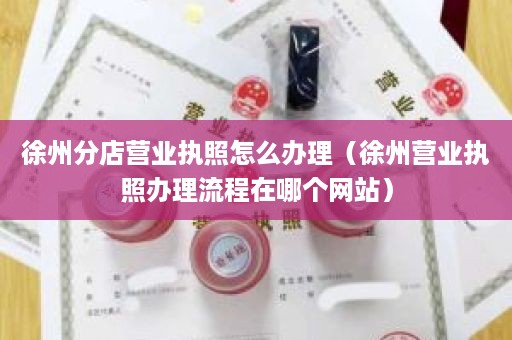 徐州分店营业执照怎么办理（徐州营业执照办理流程在哪个网站）