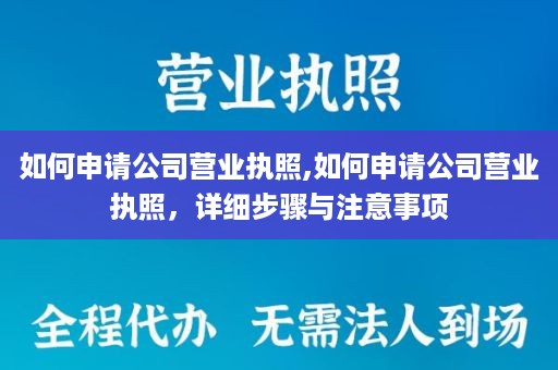 如何申请公司营业执照,如何申请公司营业执照，详细步骤与注意事项
