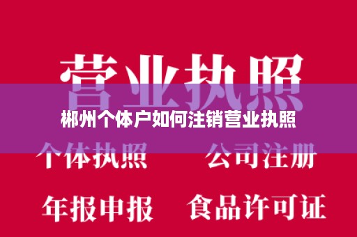 郴州个体户如何注销营业执照
