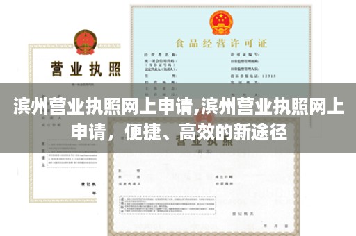滨州营业执照网上申请,滨州营业执照网上申请，便捷、高效的新途径
