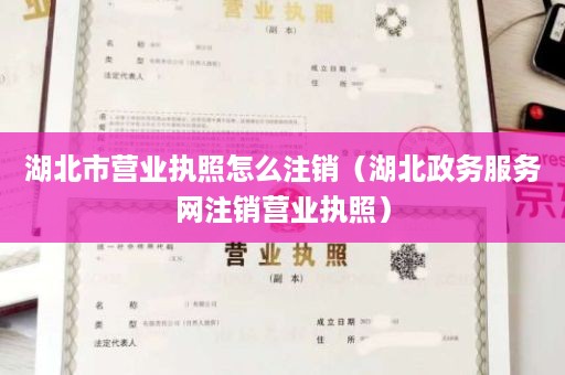 湖北市营业执照怎么注销（湖北政务服务网注销营业执照）