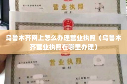 乌鲁木齐网上怎么办理营业执照（乌鲁木齐营业执照在哪里办理）