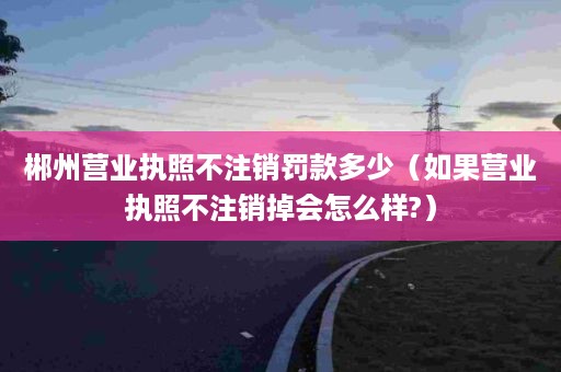 郴州营业执照不注销罚款多少（如果营业执照不注销掉会怎么样?）