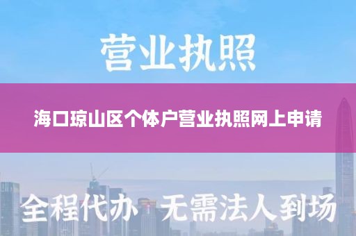 海口琼山区个体户营业执照网上申请