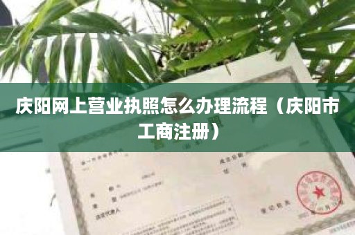 庆阳网上营业执照怎么办理流程（庆阳市工商注册）