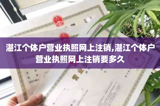 湛江个体户营业执照网上注销,湛江个体户营业执照网上注销要多久