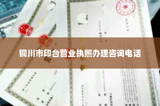 铜川市印台营业执照办理咨询电话