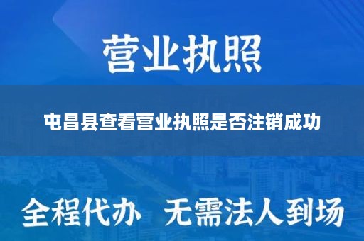 屯昌县查看营业执照是否注销成功