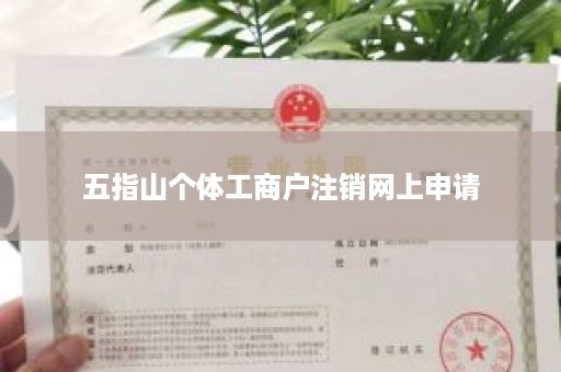 五指山个体工商户注销网上申请