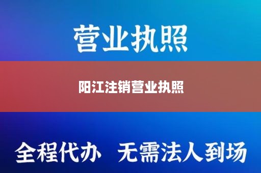 阳江注销营业执照