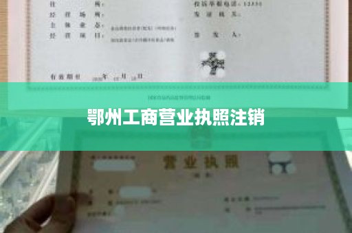 鄂州工商营业执照注销