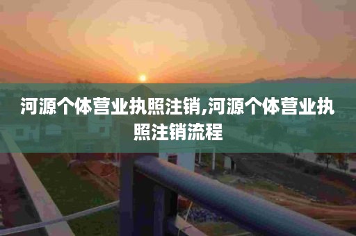 河源个体营业执照注销,河源个体营业执照注销流程