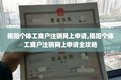揭阳个体工商户注销网上申请,揭阳个体工商户注销网上申请全攻略