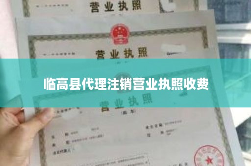 临高县代理注销营业执照收费