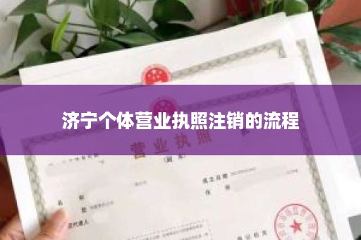 济宁个体营业执照注销的流程