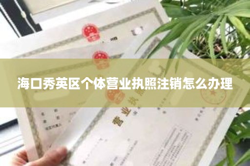 海口秀英区个体营业执照注销怎么办理
