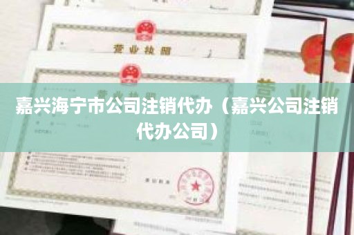 嘉兴海宁市公司注销代办（嘉兴公司注销代办公司）