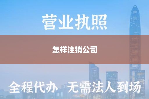 怎样注销公司