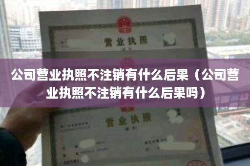 公司营业执照不注销有什么后果（公司营业执照不注销有什么后果吗）