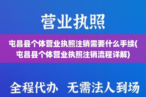 屯昌县个体营业执照注销需要什么手续(屯昌县个体营业执照注销流程详解)