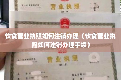 饮食营业执照如何注销办理（饮食营业执照如何注销办理手续）
